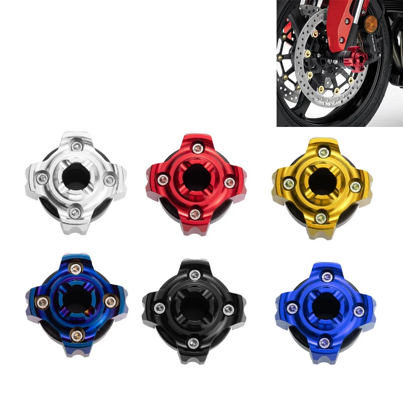 

CNC Motorcycle Wheel Protection Sliders Screw Cover Moto Frame Sliders Motorbike Crash Pad Falling Protector Guard Scooter Parts