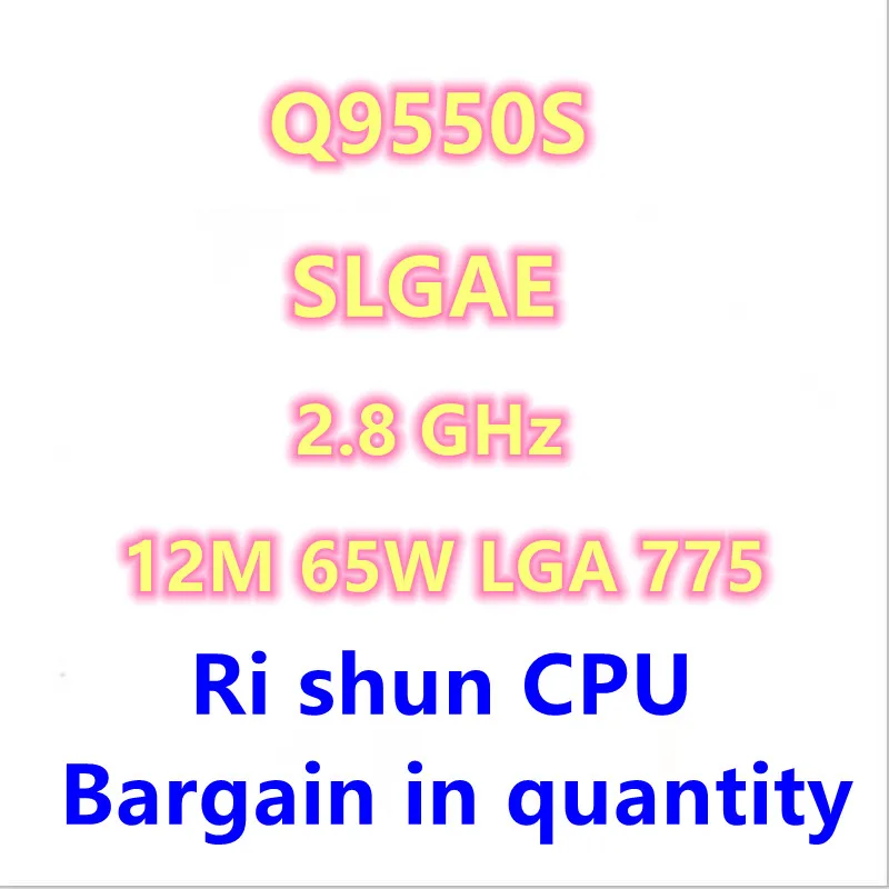 

Q9550S SLGAE 2,8 ГГц четырехъядерный процессор 12M 65 Вт LGA 775