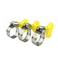 free shipping 2pcs 8mm 12mm10 16mm13 19mm16 25mm19 29mm type hose clamps with handle304 stainless steel hose clamp hoop p