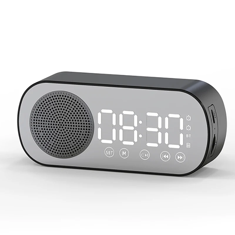 

Wireless Speakers Bluetooth Speaker Clock Dual Alarm Support TF Card FM Radio Soundbar HIFI Music Box Soundbar Altavoz Bluetooth