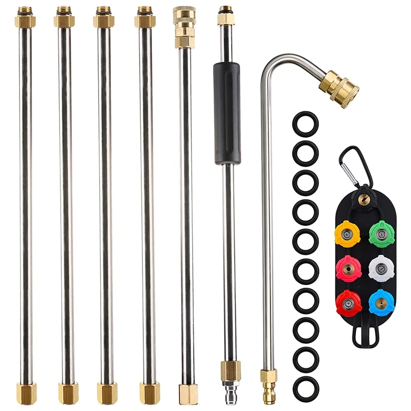 

Pressure Washer Wand Extension, 90 Inch, Power Washer Lance With 1/4 Inch Quick Connect, 4000 PSI
