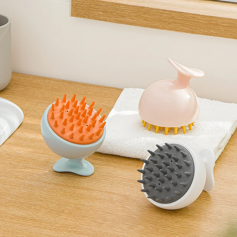 

Shampoo Artifact Shampoo Massage Brush Cleans Scalp Itching Scratching Device Silicone Soft Head Shampoo Comb
