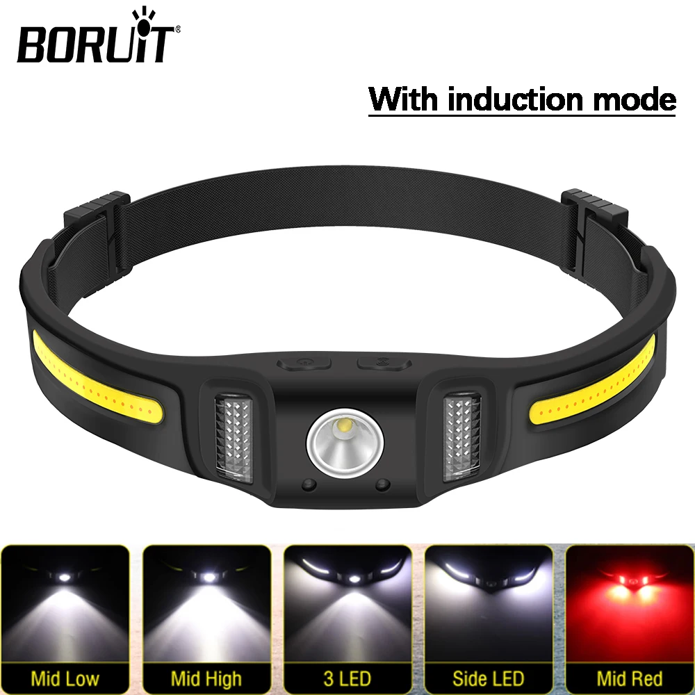 

BORUiT GT10/20/30 Индукционный налобный фонарь
