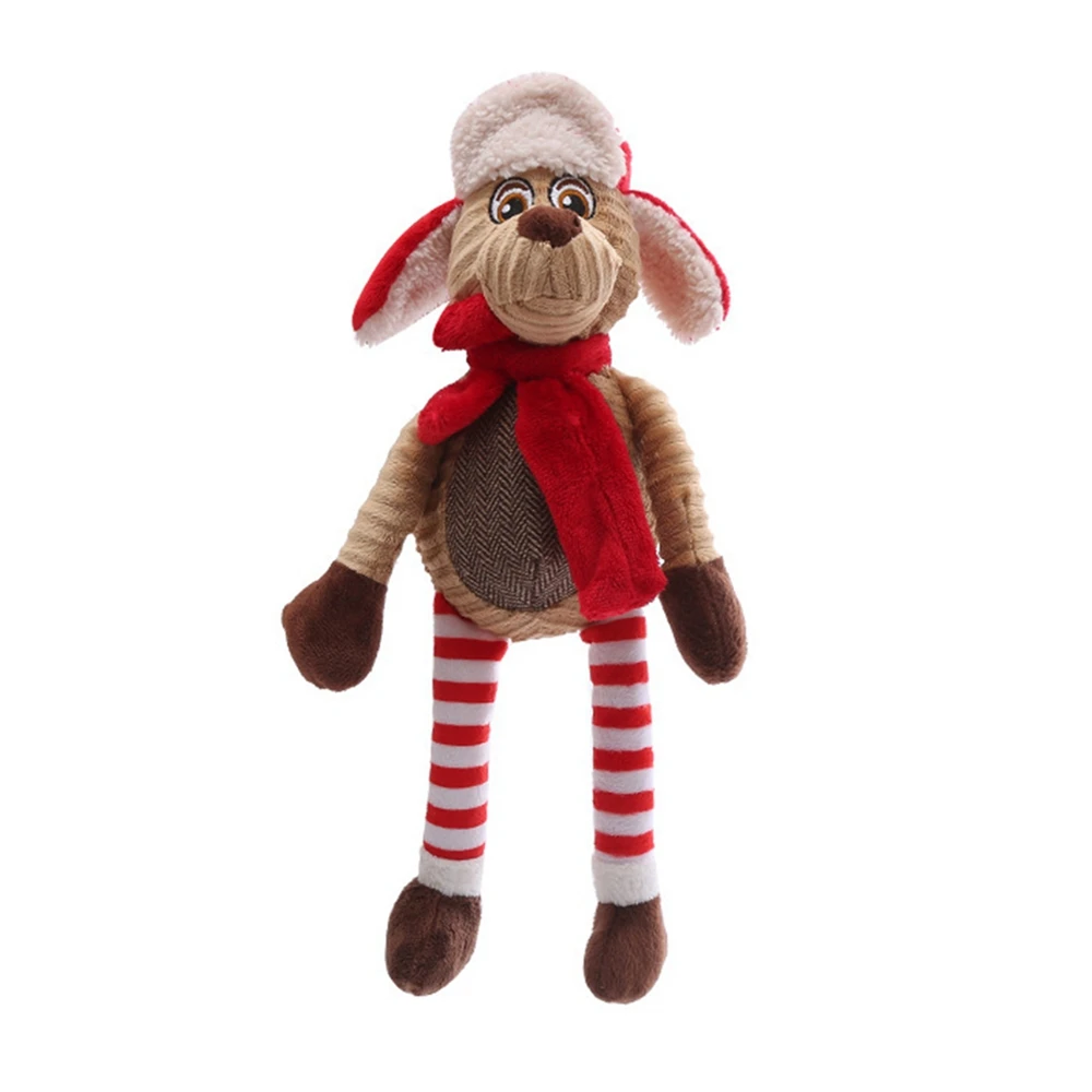 

Squeaky Dog Christmas Toys - Plush And Squeak Chew Toys | Puppy And Pet Toys for Dog Toy