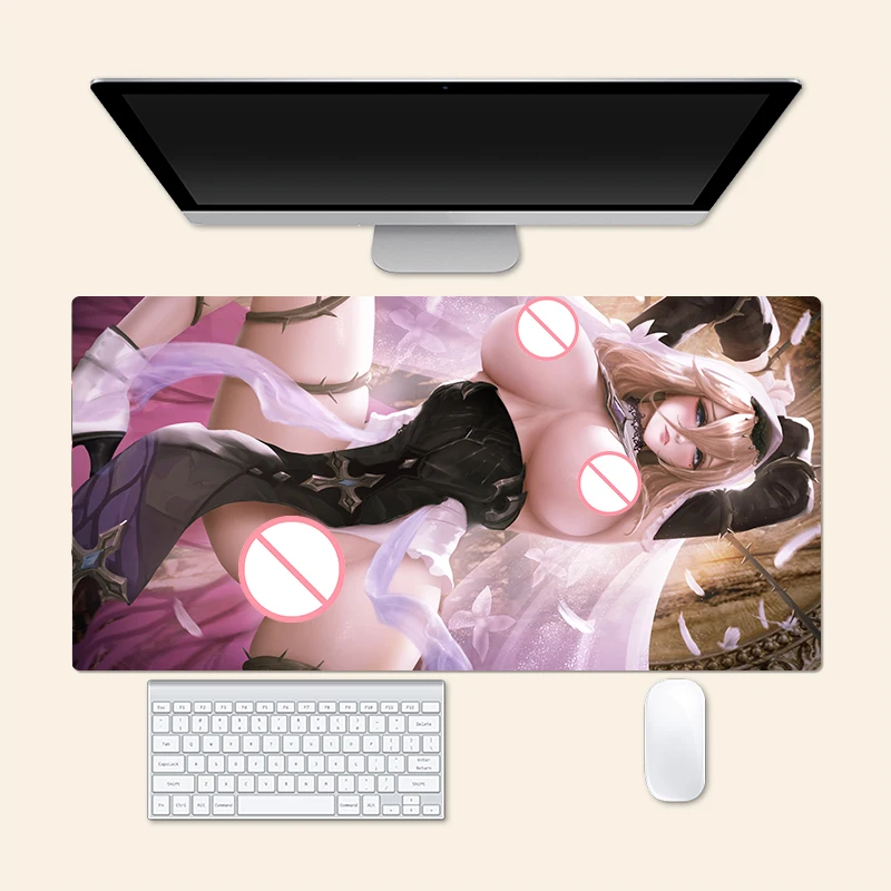 

Large Mouse Pad PlayMat Game Aponia Honkai Impact 3rd Anime Furry Creative Desk Gaming Mat Office Mousepad