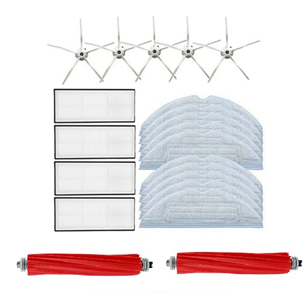 

Запчасти для пылесоса Xiaomi Roborock S7 T7S T7S PLUS, основная и боковая щетки, фильтр НЕРА, насадка на швабру