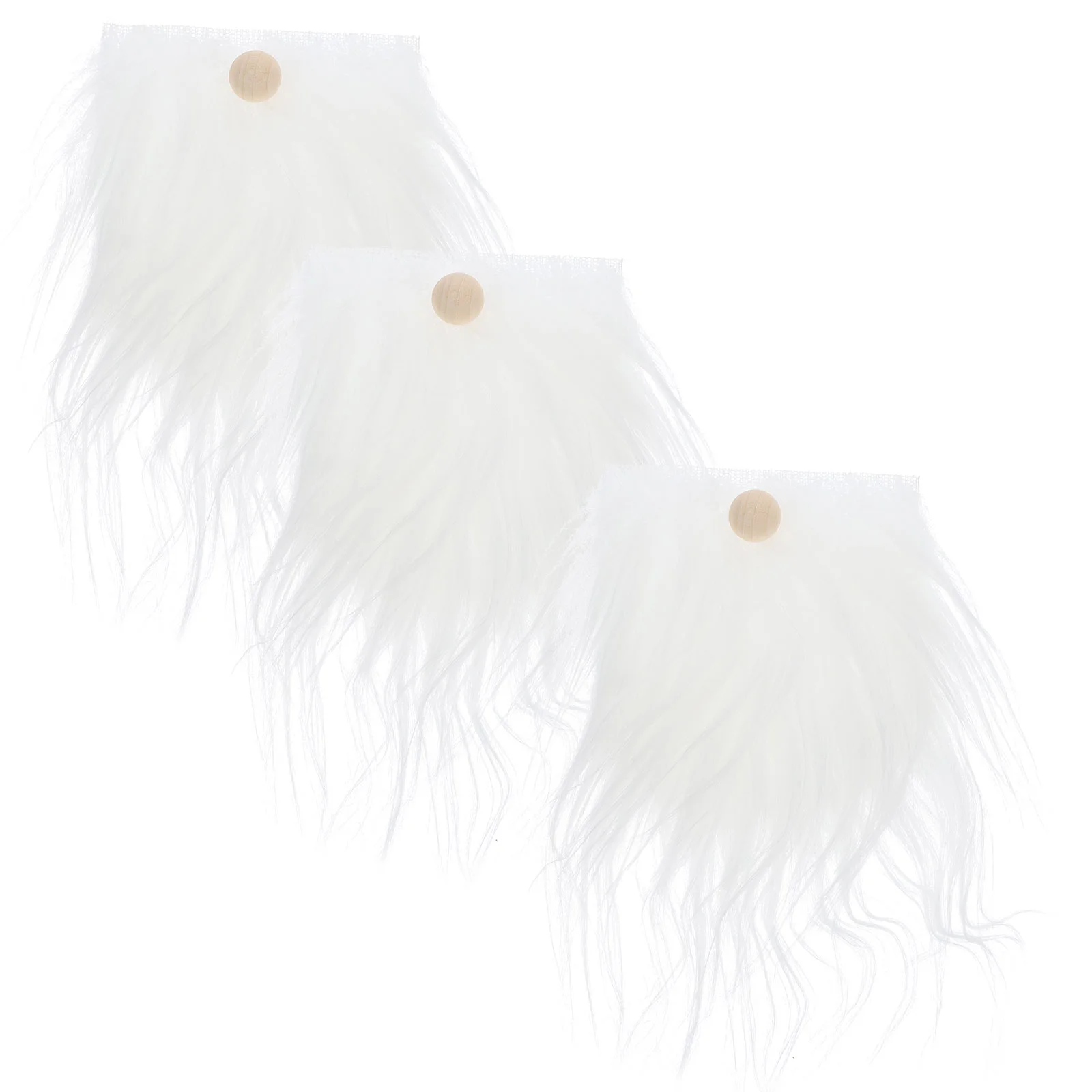 Искусственный мех для поделок предварительно вырезанная борода гнома материалы