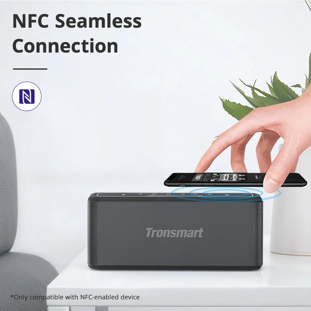 Najtaniej Tronsmart Mega Pro Głośnik Bluetooth 60W Przenośny Głośnik Z Ulepszonym Basem, NFC, IPX5 Wodoodporny, Voice Assistant