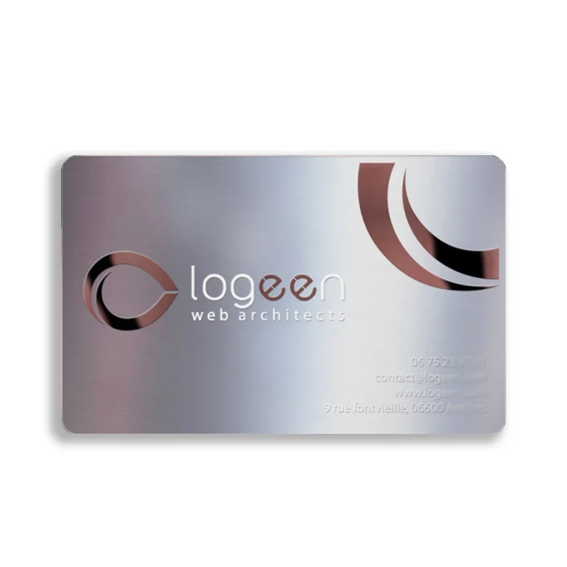 

Stainless steel material metal business card