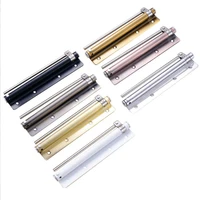 1set stainless steel automatic door closer household simple invisible doors springs buffer adjustable force 5 colours
