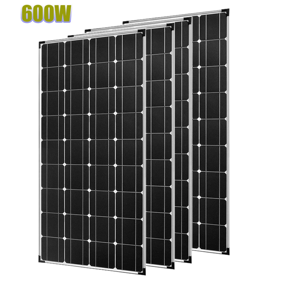 

solar panel aluminum frame kit complete 12v 300w 150w photovoltaic panel system for home car camper RV boat outdoor waterproof