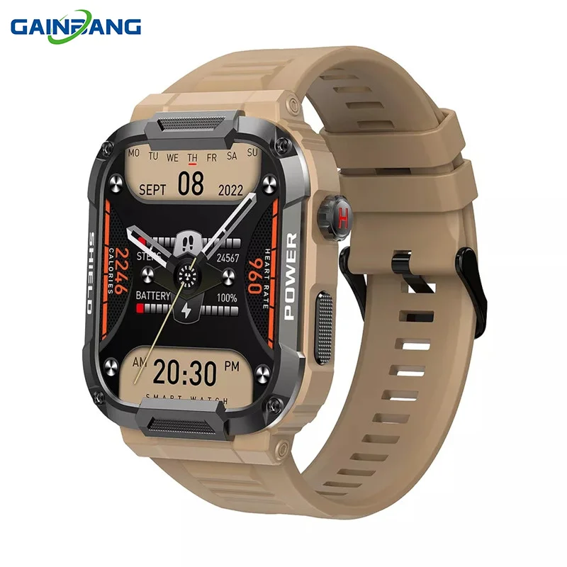 

MK66 Smart Watch Men Fitness Bracelet Bluetooth Call Wristwatch Heart Rate Blood Pressure Monitoring Outdoor Sports Smartwatch