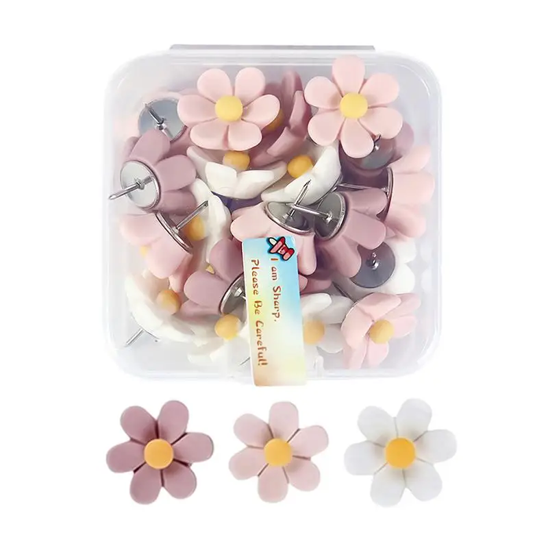 Милые штанги для большого пальца стены с цветочным рисунком 30X настенная штифт