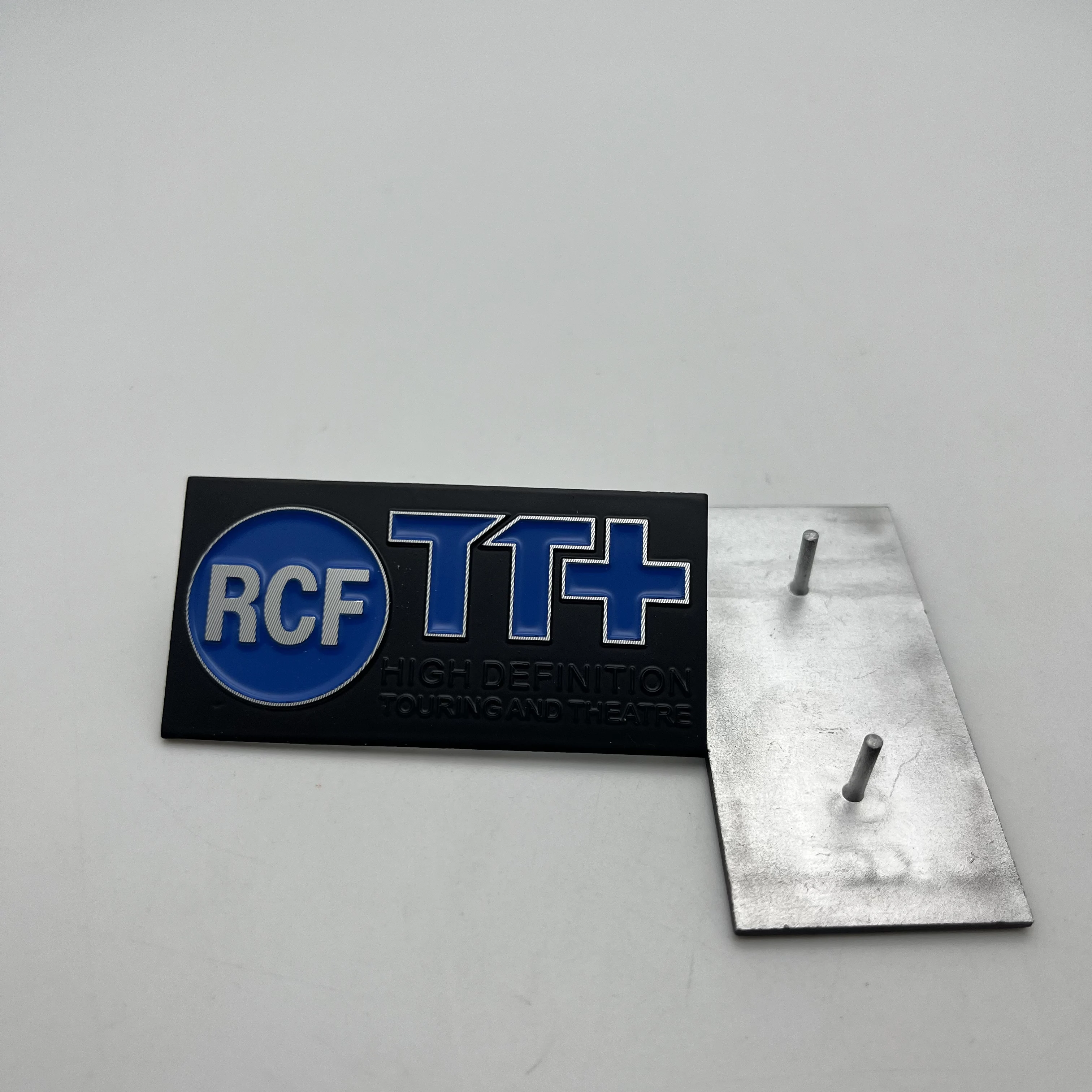 Фото 2 шт. наклейка с эмблемой 3D металлический алюминиевый сплав динамик RCF наклейки автомобильный Стайлинг значки украшения автомобильные аксессуары №5