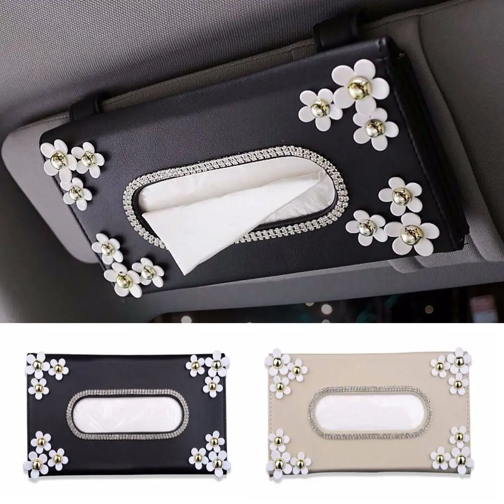 Чехол из искусственной кожи для салфеток украшение автомобильного