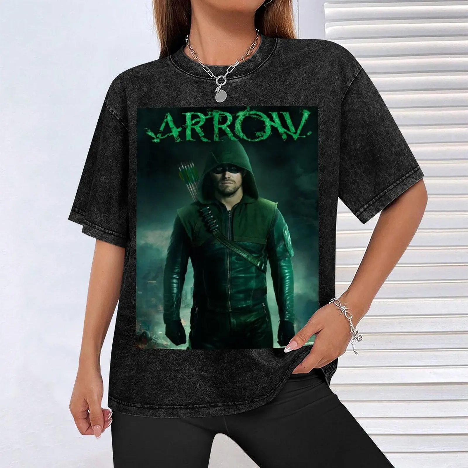 Футболка Arrow Netflix Series футболка большого размера тяжелая вес для мальчика мужская