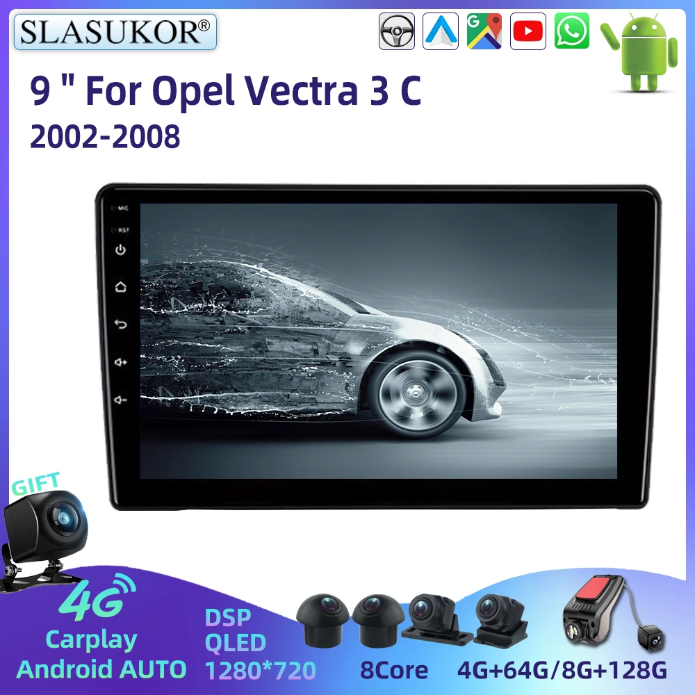 

9 Inch For Opel Vectra 3 C 2002-2008 Android Car Radio Multimidia Video Player DSP Navigation GPS Car Stereo System