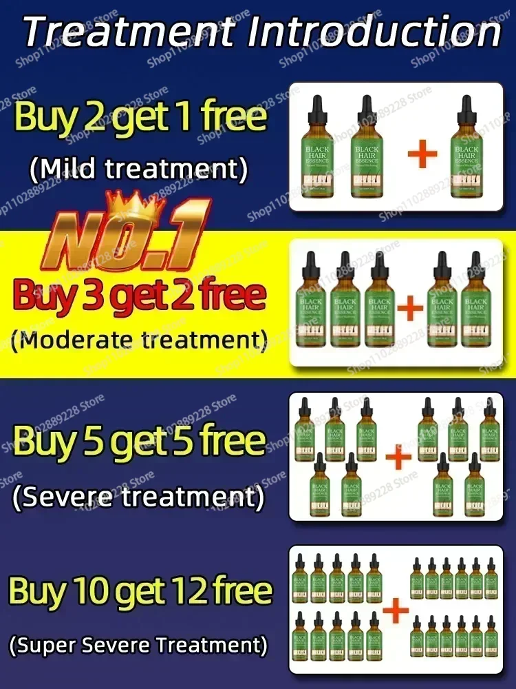 Натуральная Сыворотка против седых волос-восстанавливает белые и затемняющие