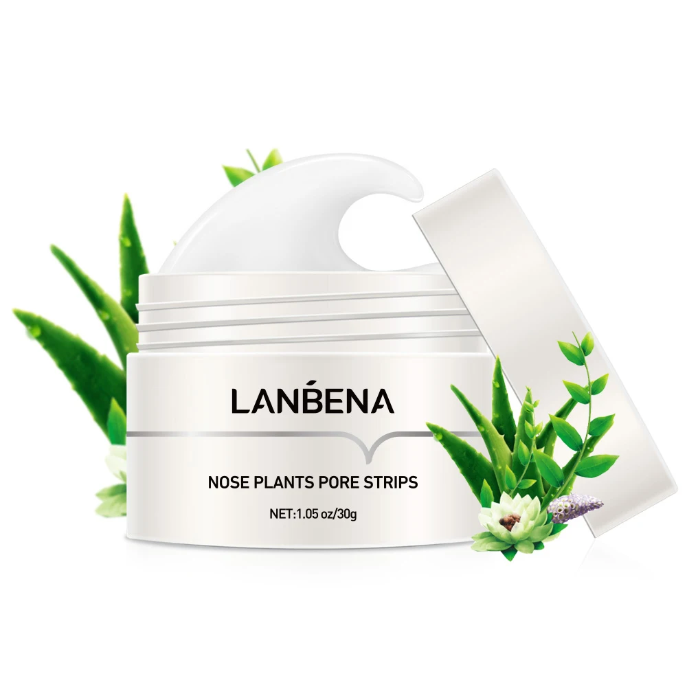 LANBENA Blackhead Remover Face Nose Mask Pore Strip Black Mask Peeling Acne Treatment Deep Cleansing Mask Oil Control Skin Care