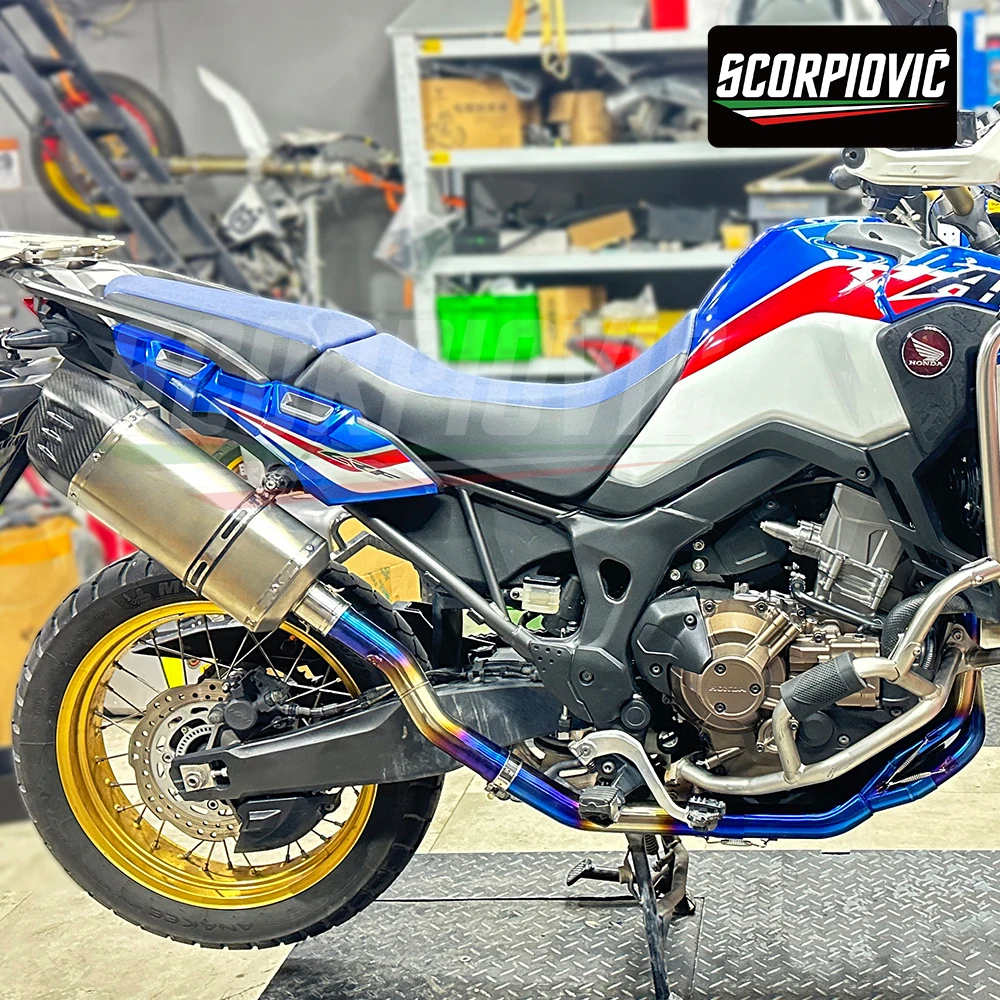 Полная выхлопная система для Africa Twin CRF1000 CRF1000L полностью модифицированная