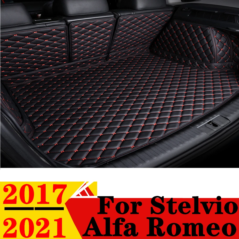 

Car Trunk Mat For Alfa Romeo Stelvio 2017-2021 All Weather XPE Rear Cargo Liner Cover Carpet Liner Tail Parts Boot Luggage Pad