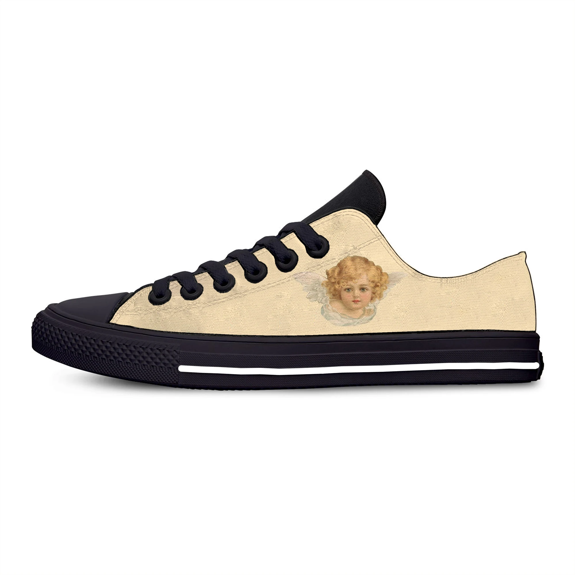 

Cartoon Angle Cute Kawaii Funny Fashion Casual Cloth Shoes Low Top Lightweight Breathable 3D Print Girl Female women Sneakers
