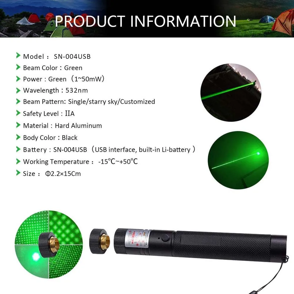 Охотничья Зеленая лазерная указка-303 Высокая мощность нм лазерный фонарь с