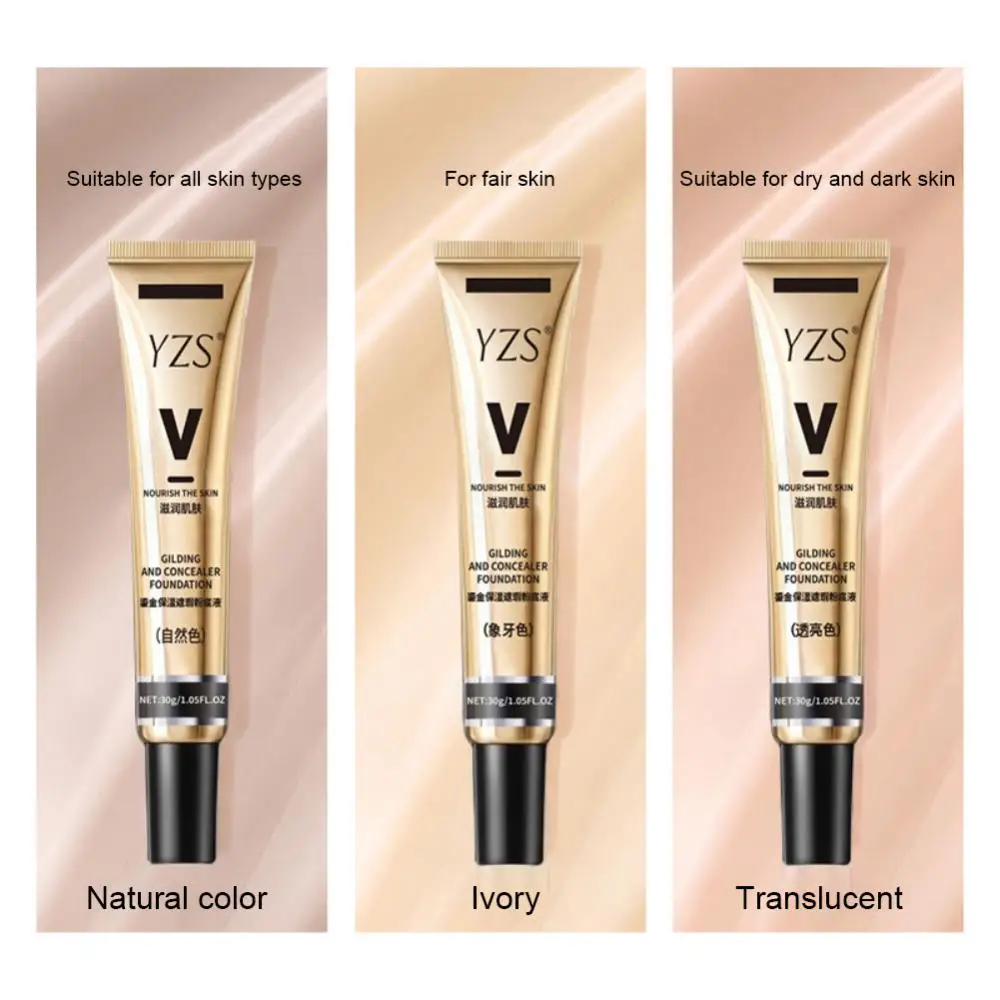 

Oil Control Concealer Brightening Skin Tone Liquid Foundation Repairing Face Moisturizing Light Concealer Makeup Facial Cream