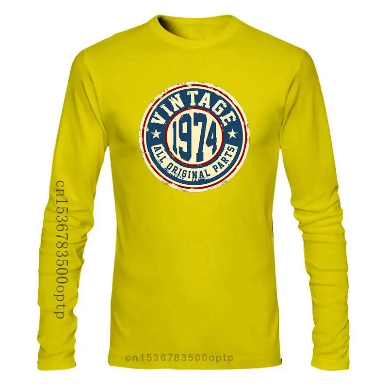 

Man Clothing New Men's Vintage 1974 T Shirt Design Cotton S-XXXL Costume Famous Comfortable Summer Trend Shirt