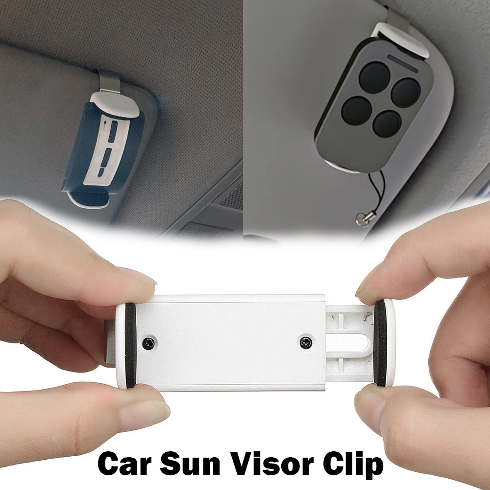 

Car Sun Visor Clip Holder Garage Door Gate Remote Controls Transmitter Garage Command Key Fob Gate Control Clip Support