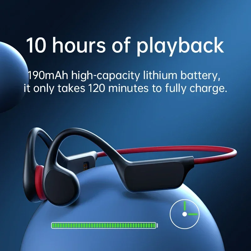 

Беспроводные наушники с костной проводимостью, Bluetooth, IPX8 водонепроницаемый mp3-плеер, Hi-Fi наушники с ушным крючком и микрофоном, гарнитура для плавания