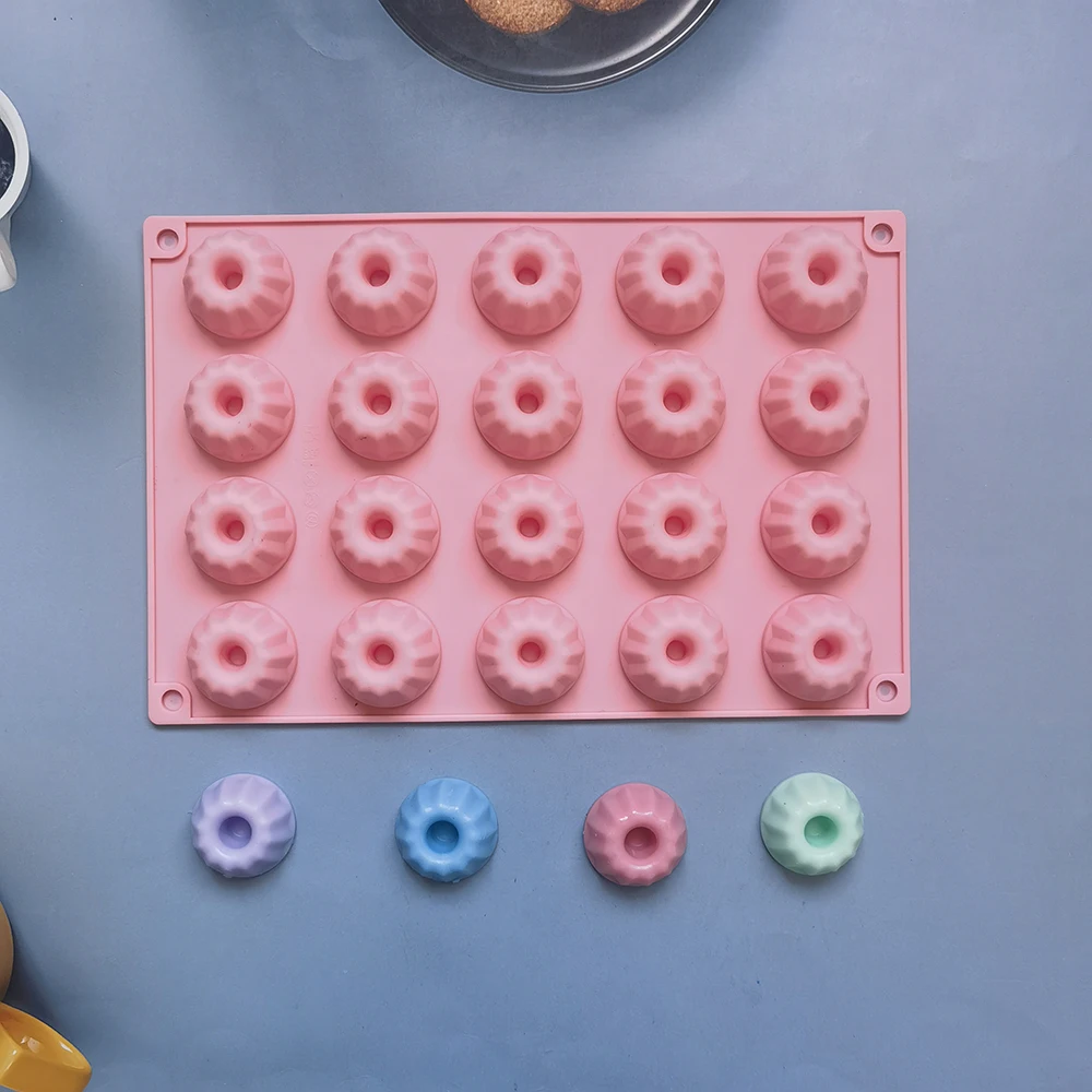 

20 Cells Kinds Flowers Silicone Material Chocolate Mold Children's Food Supplement Tools DIY Candle Jelly Cake Mold Ice Tray
