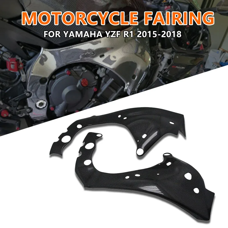 

Motorcycle For Yamaha YZF R1 YZFR1 2015 2016 2017 2018 ABS Plastic Carbon Fiber Frame Protective Cover Side Panel Fairing