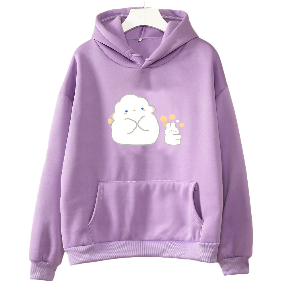 

Lamb Cat Sheep Are Playing with Rabbit Hoodie Kids Girls Kawaii/Cute Anime Print Sweatshirt Cartoon Children Spring & Autumn Top