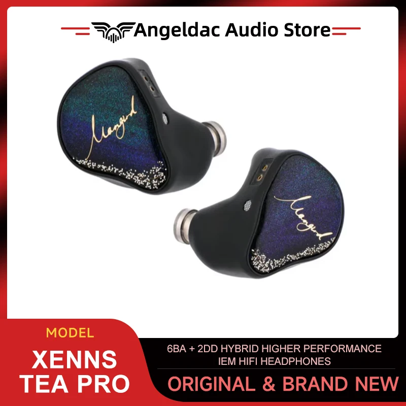 Гибридные наушники Xenns Mangird Tea Pro 2024 6BA + 2DD с более высокой производительностью IEM