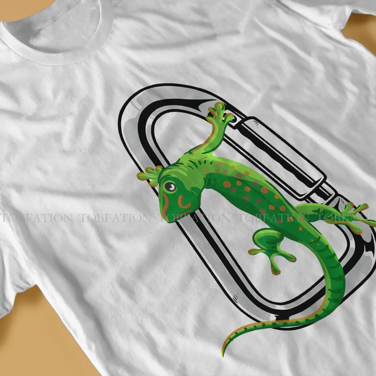 na karabińczyku graficzna koszulka wspinaczka sporty świeżym powietrzu kreatywne topy wygodna męska