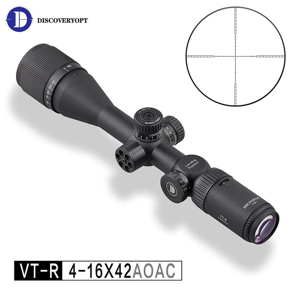 

Discovery 4-16X42AOAC Pro-Grade Optical Sight For Rifles For Hunting Shooting And Target Practice Riflescope With Bullet Wheel