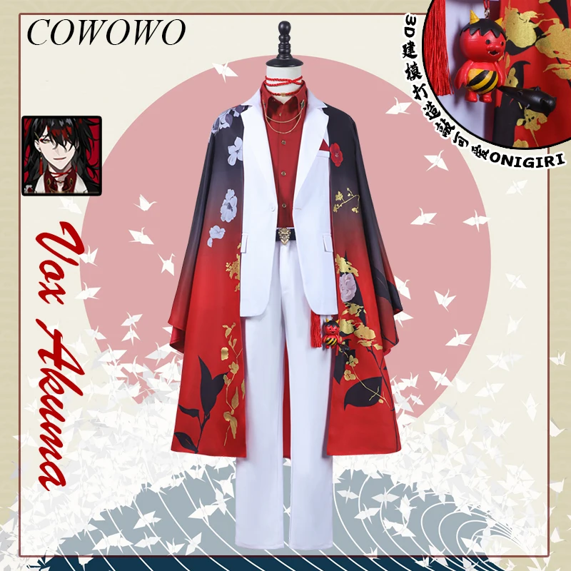 

COWOWO Аниме! Костюм для косплевечерние Vtuber Luxiem Nijisanji Vox Akuma, красивый костюм для ролевых игр