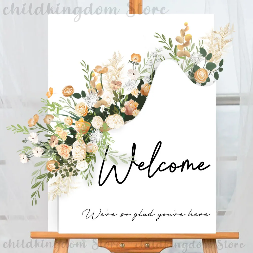 Ripple Custom Flower Box Свадебный знак приветствия Персонализированная мозаичная рамка