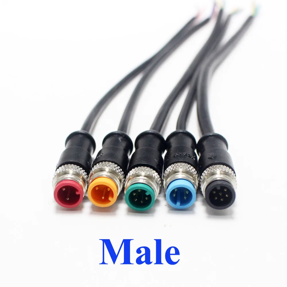 Соединительный штекер для электрического велосипеда M8 2 3 4 5 6 Pin DC
