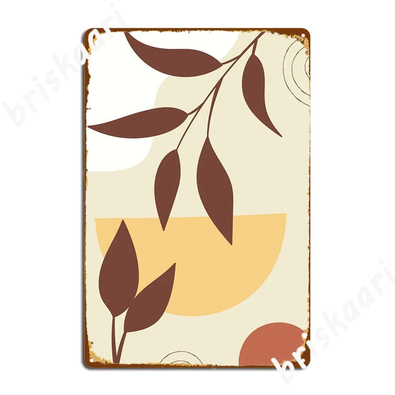 

Mid Century Tropical Leaf Metal Sign Printing Club Party Club Bar Plaques Tin Sign Posters