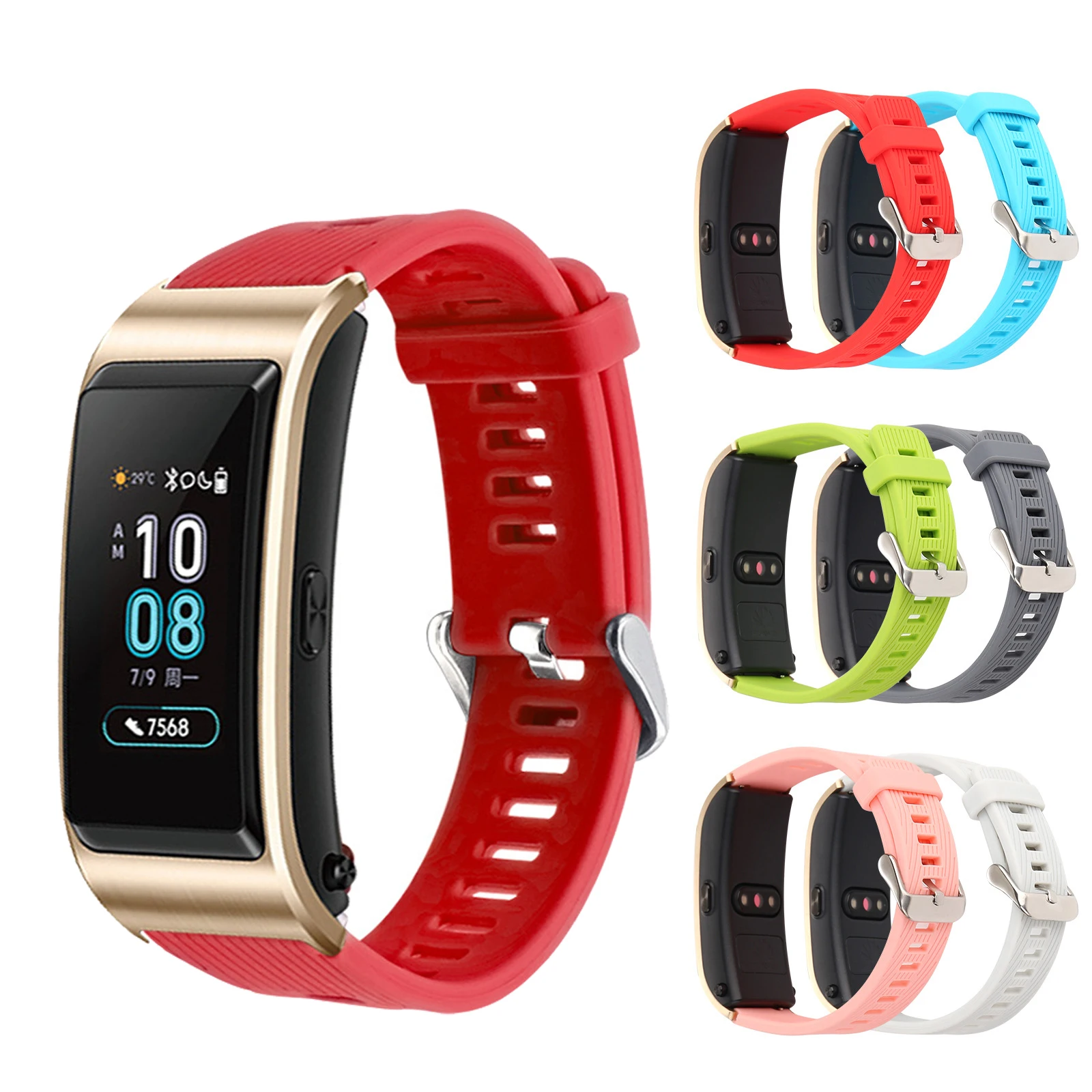 

For Nokia Withings Steel HR 36mm Watch Strap 18mm Quick Release Silicone Color Buckle Bracelet For Huawei Honor S1/Fit Band