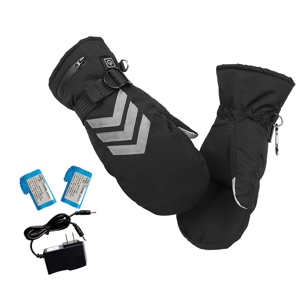 

Перчатки с перезаряжаемым электрическим подогревом, перчатки с литиевым аккумулятором и подогревом для зимнего туризма, кемпинга, пешего т...