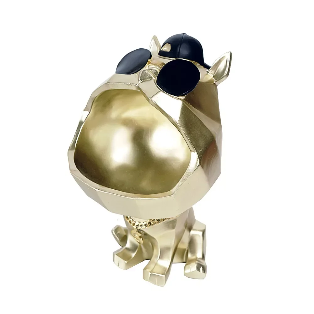 

Cool Dog Figurines Storage Box Animal Statue Modern Art Living Room Interior Home Decoartion Accessories Office Desktop Decor