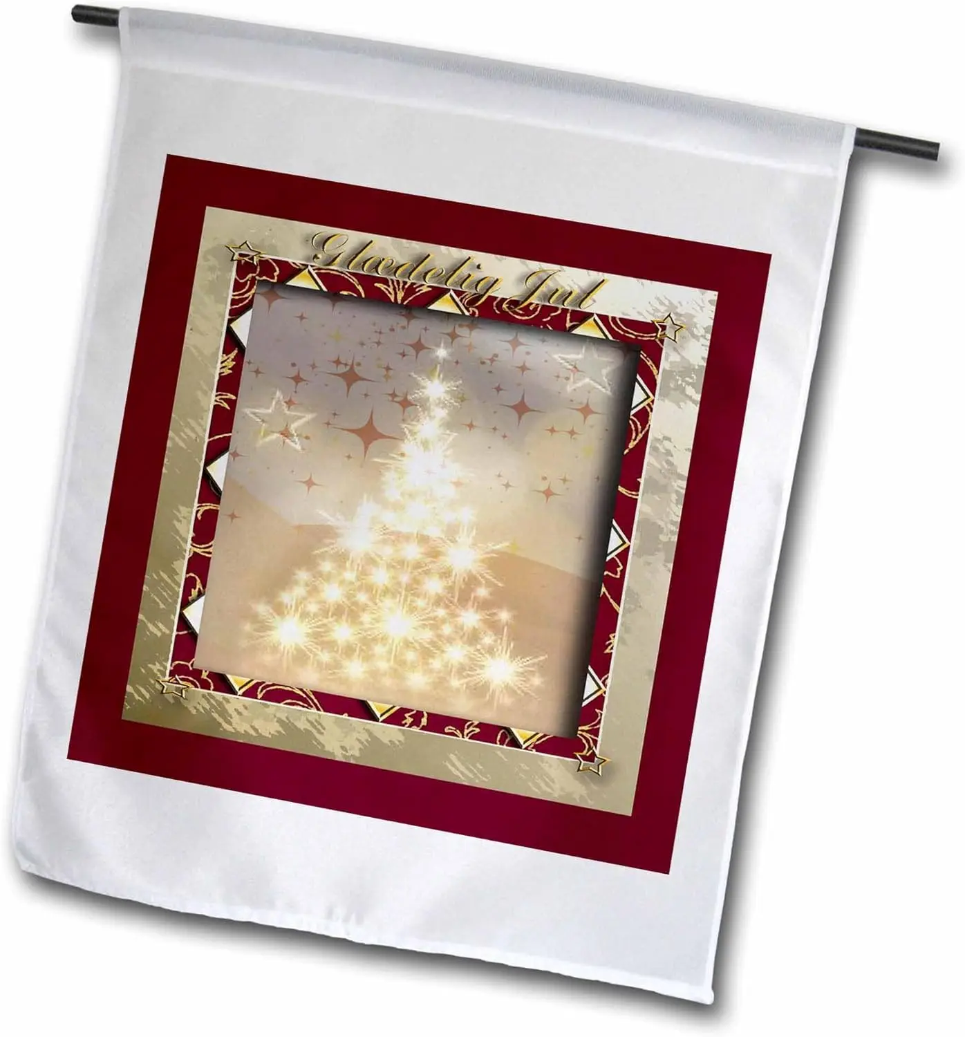 3dRose fl_37010_1 Glæ Jul Садовый флаг с Датским Деревом огней 12 на 18 дюймов