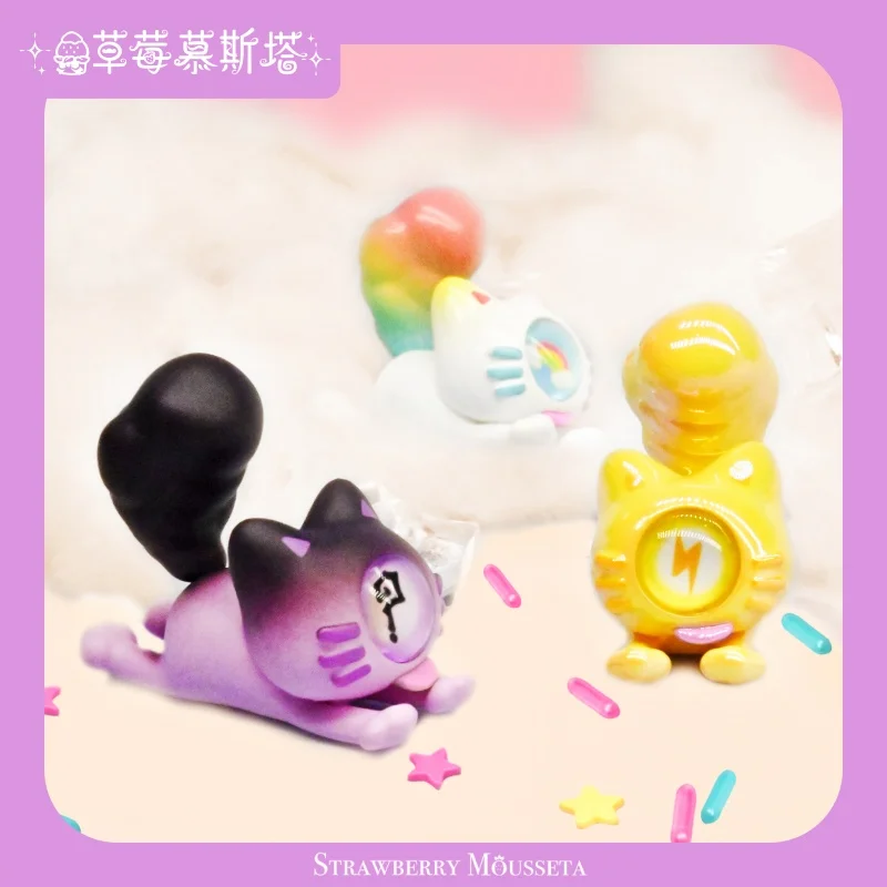 Фото Оригинальная серия Mystery Box Strawberry Mousseta Downy Prank Paradise: коллекционные фигурки, модные игрушки, подарочные наборы №4