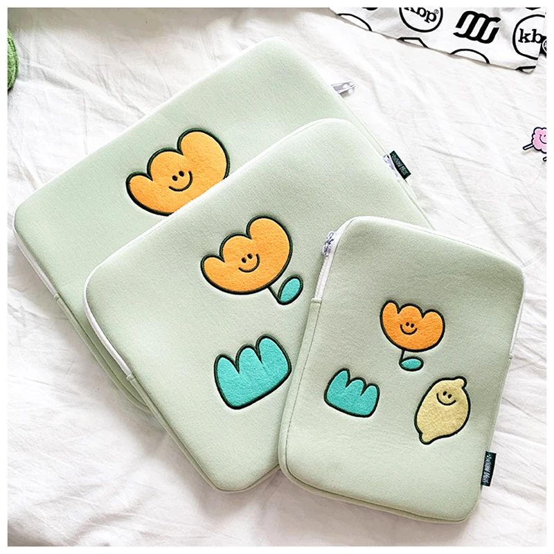 

Korea Trendy Ins Style iPad Bag Laptop Sleeve Bag For Macbook Air Pro 13 15 16 inch For iPad Pro 11 Air 4 2022 Air 5 Liner Bag
