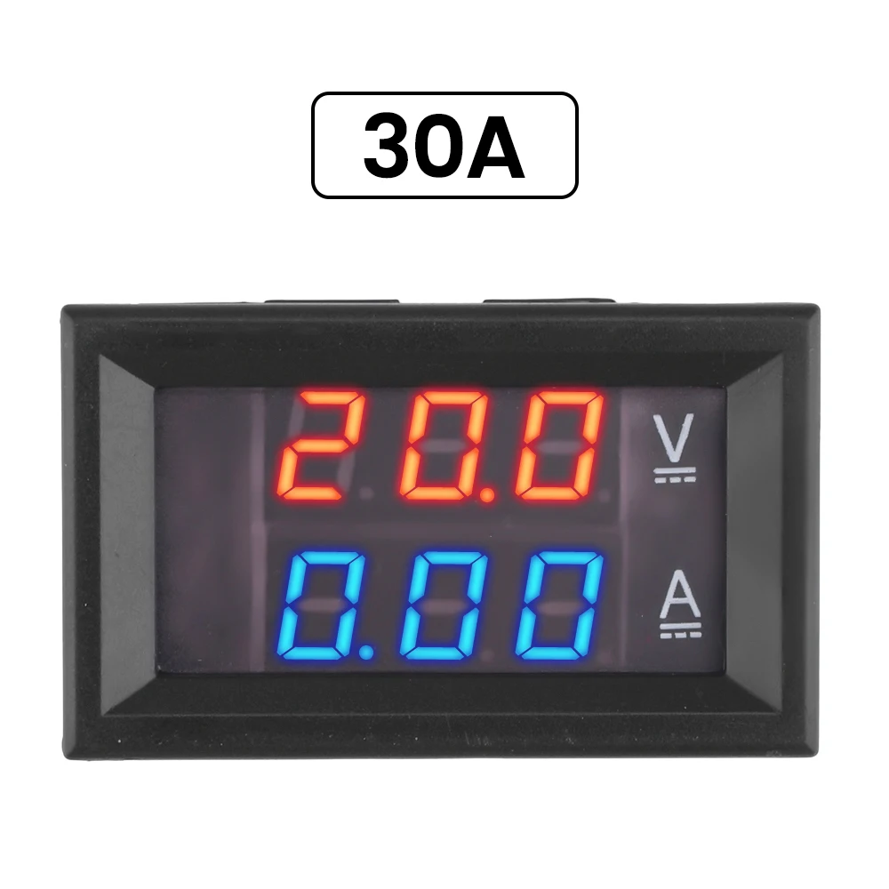 

Цифровой вольтметр амперметр Aideepen 4.5-30В 30/50А