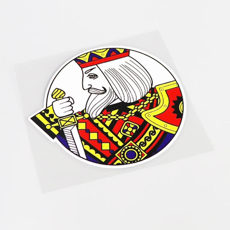 

Chromatic Poker Graphical PVC Car Sticker Decal Accessories 12.3CM*11.1CM