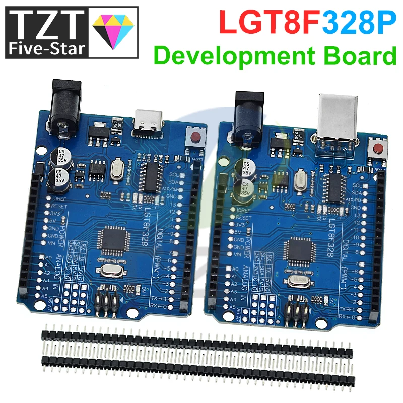 TZT LGT8F328P UNO R3 CH340G Плата розробки 16 МГц для заміни Arduino ATmega328P